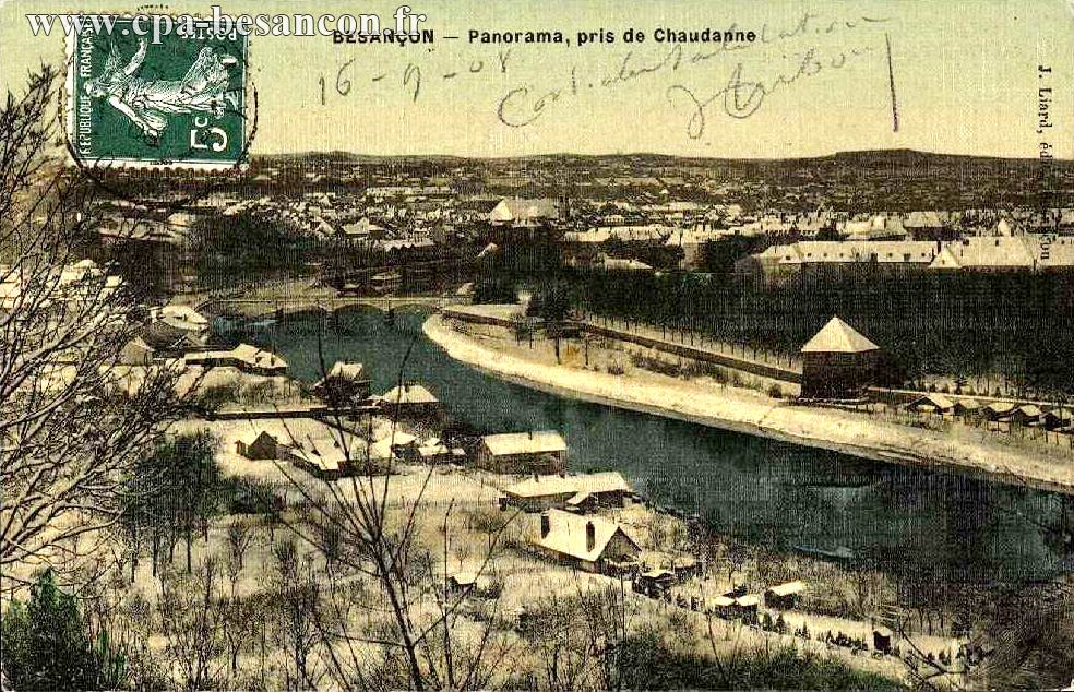 BESANÇON - Panorama, pris de Chaudanne